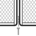 (993787) [Meilleures] Portail de jardin Portail Portillon de Clôture - Grillage Portail de clôture Acier 200x495 cm Anthracite-2