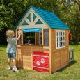 KidKraft - Maisonnette d'extérieur Lakeside Bungalow en bois FSC avec cuisine et dinette pour enfant-2