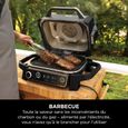Barbecue électrique - NINJA - Woodfire - OG701EU - Grill, fumoir & air fryer - Antiadhésif - Gris et noir-2
