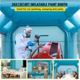 Tente Peinture Auto - VEVOR - Cabine Peinture Gonflable Voiture Pulvérisation 2 Souffleurs 8x4x3 m-2