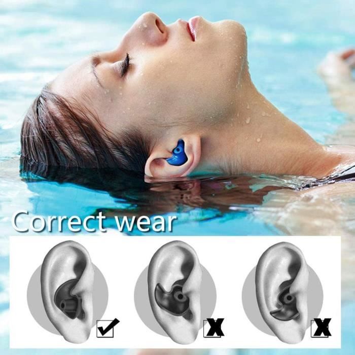 Bouchons d'oreilles pour les nageurs, 1 unité – Personnelle : Lingettes,  bouchons et autres