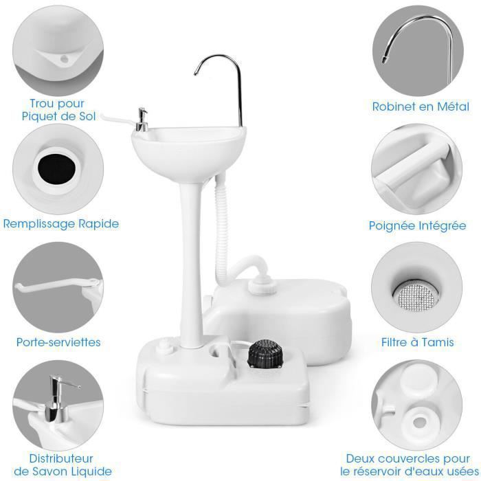 Sans Bpa Camping Réservoir D'Eau 20L TRADIS Avec Robinet Galvanisé Sans Bpa Camping Réservoir D'Eau 20L TRADIS Avec Robinet Galvanisé