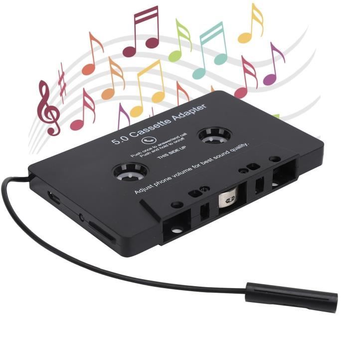 HURRISE Adaptateur de cassette Bluetooth de voiture Adaptateur Cassette  Lecteur MP3 pour Voiture, Indicateur LED video baladeur - Cdiscount  Informatique