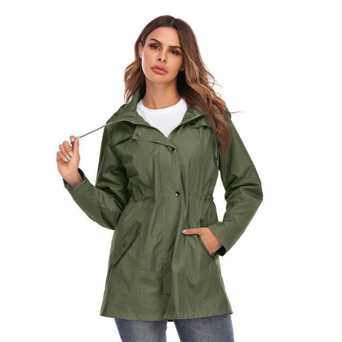 Manteau de pluie hotsell femme pas cher
