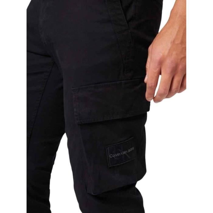 Pantalon Calvin Klein Skinny Wasehd Cargo Homme Noir Cdiscount Pret a Porter