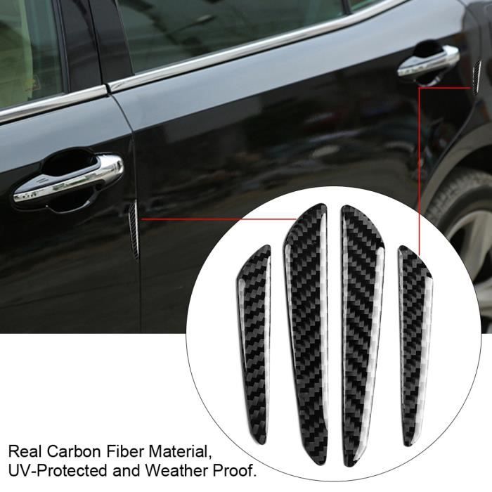 4 pièces Bande de protection anti-marche en fibre de carbone pour seuil de  porte de voiture, Mode en ligne