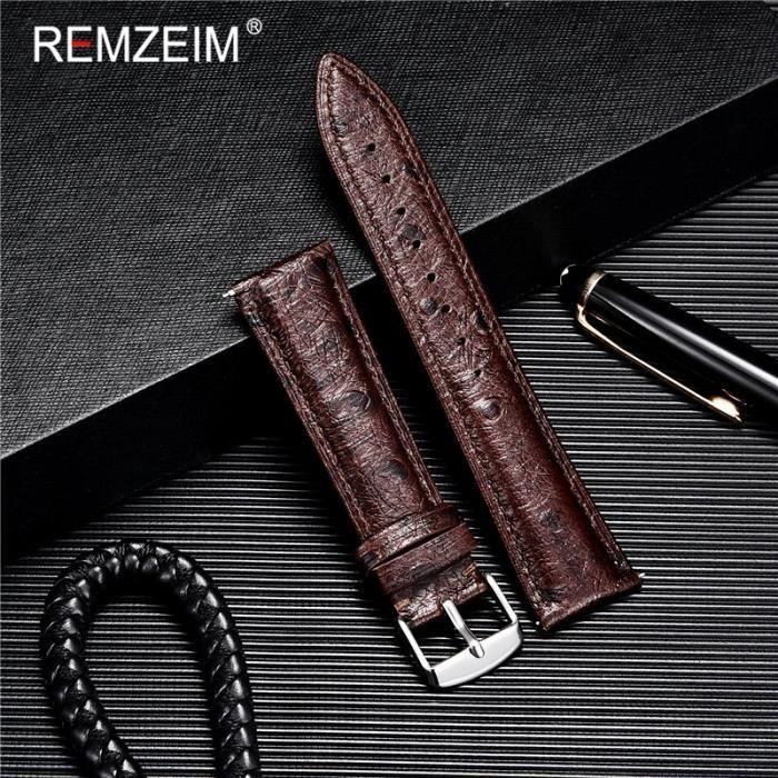 Bracelet montre deals autruche 20mm