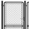 (993787) [Meilleures] Portail de jardin Portail Portillon de Clôture - Grillage Portail de clôture Acier 200x495 cm Anthracite-3