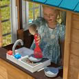 KidKraft - Maisonnette d'extérieur Lakeside Bungalow en bois FSC avec cuisine et dinette pour enfant-3