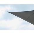 Voile d’ombrage triangle CUENCA - 3,6 x 3,6 x 3,6 m - Gris anthracite-3