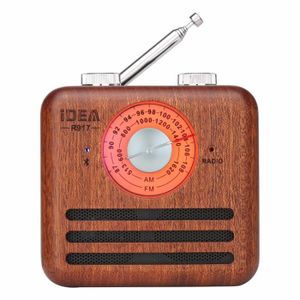 Mini Haut-Parleur Bluetooth Design Rétro et Radio-FM R918-A/C (Brun Clair) - Enceinte surround - Achat & prix