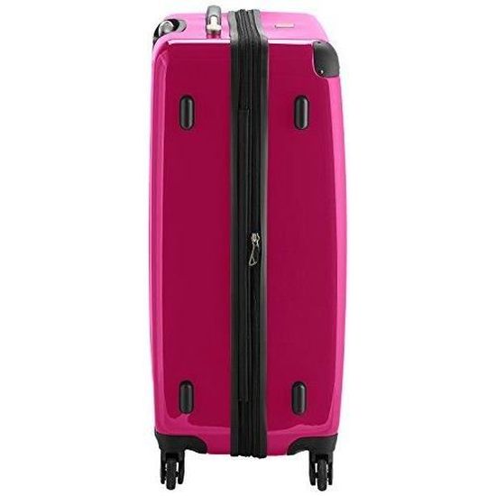 Bagage Rigide Valise Grande Taille, Trolley avec 4 Roues Multidirectionnelles, 75 cm, 119 litres