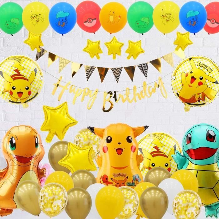 Ballon Pokémon Pikachu Décoration Anniversaire - Enjouet