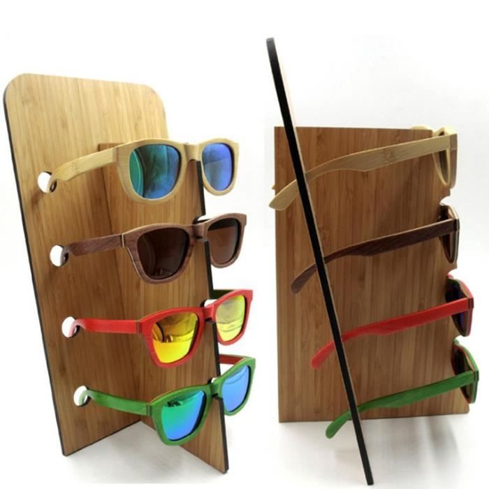 marque generique - lunettes de soleil en bois porte-lunettes porte-présentoir  ligne simple pour 1 paire - Coffres - Rue du Commerce
