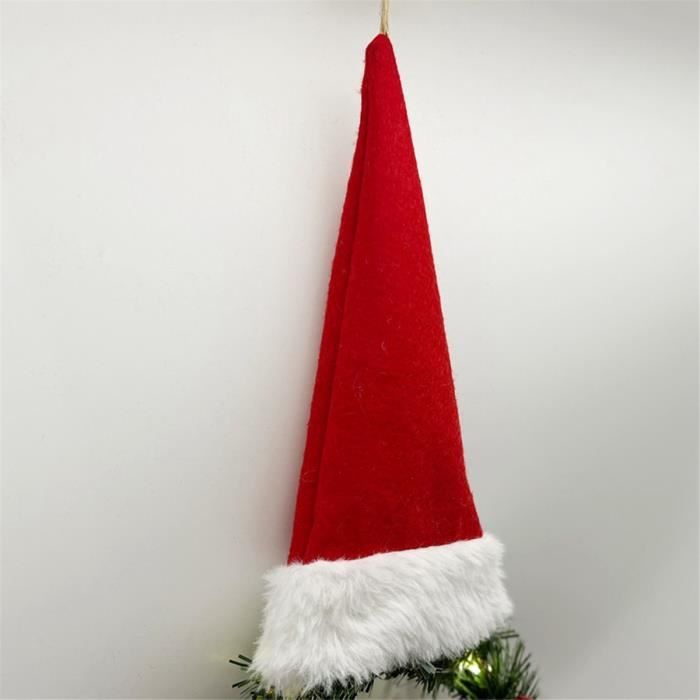 Couronne De Sapin De Noël – Design Tissu Noir Ou Rouge – Installation Facile – Solide Et Réutilisable – Pour Décorer Le Haut De Ton Sapin Avec Style !