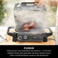 Barbecue électrique - NINJA - Woodfire - OG701EU - Grill, fumoir & air fryer - Antiadhésif - Gris et noir-4
