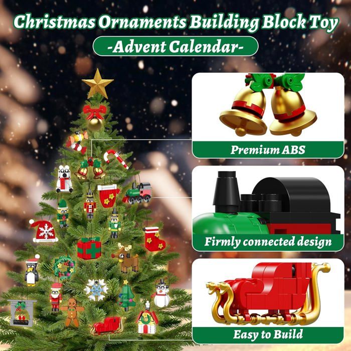 HOGOKIDS Calendrier De L’Avent 2025 Décorations De Noël Set