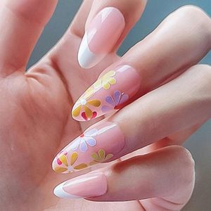 24 Faux Ongles Autocollants Enfants Licorne Arc-en-Ciel - Multicolore, Taille Enfant, Synthétique, Neuf