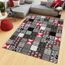 Tapiso Maya Tapis Salon Chambre Ado Moderne Geometrique Mosaique Rouge Gris Noir Fin 250 X 300 Cm Achat Vente Tapis Cdiscount