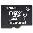INTEGRAL MicroSDXC 128 Go Carte Mémoire CL10 UHS 1 U1 90 MB-S + Adaptateur SD-0