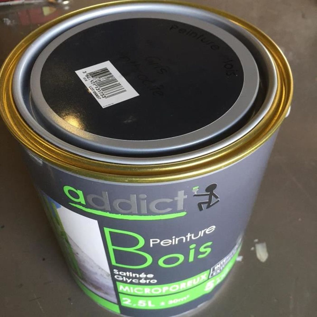 Peinture special bois microporeux GRIS ANTHRACITE satin 2,5 L - Achat /  Vente peinture - vernis Peinture special bois micro - Cdiscount