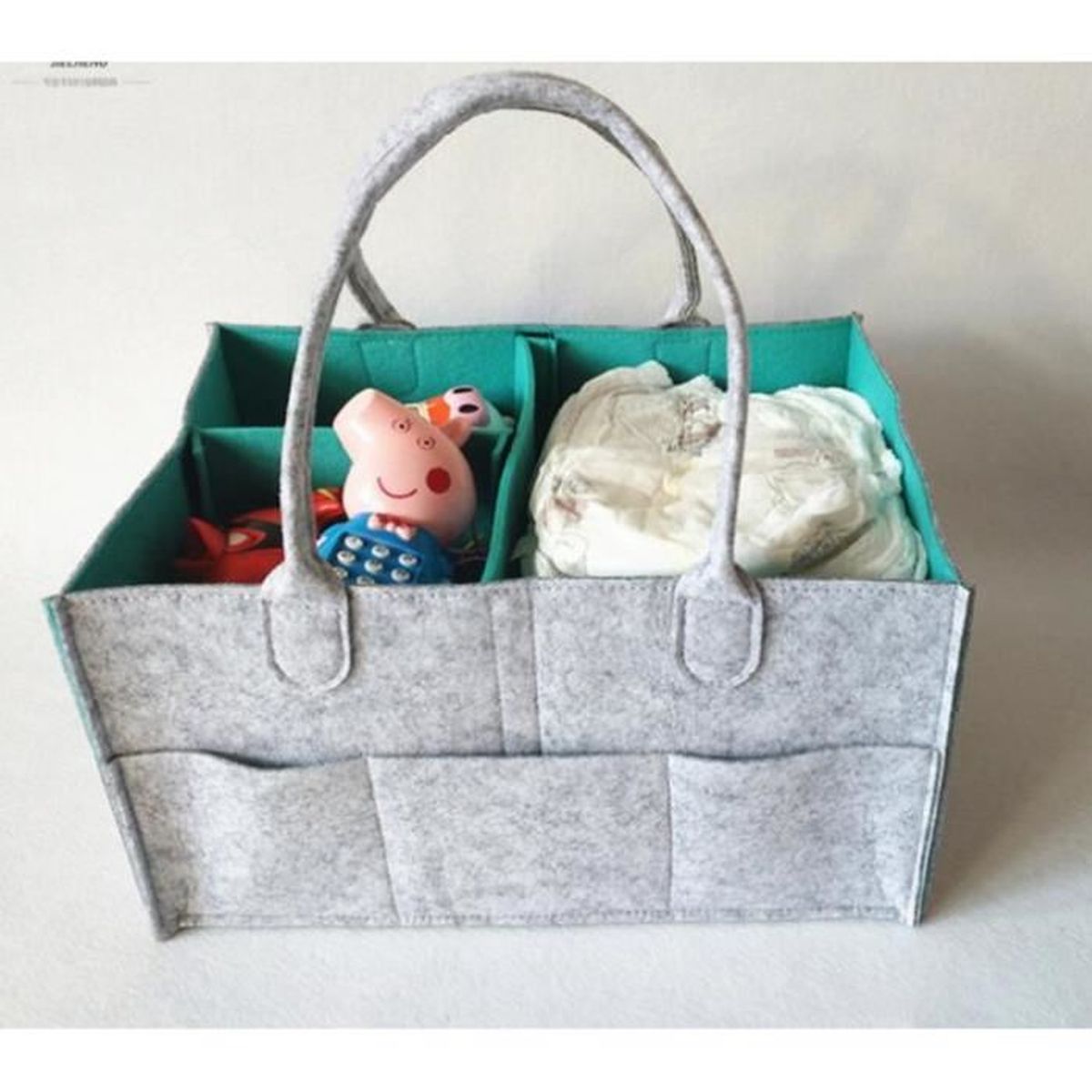 Panier De Rangement Pour Bebe Sac A Langer Pour Bebe En Feutre Sac