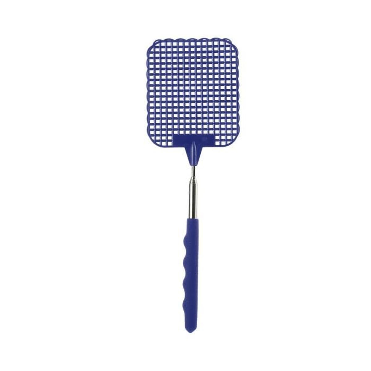 Tapette télescopique bleu droguerie insecte gadget de 26 cm à 72 cm 