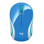 LOGITECH - Souris mini sans fil optique M187 - Bleu