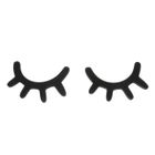 VANKER Pose Cils en bois Mignon Meubles Décoration murale Fermé Eye Ornement Nouveau