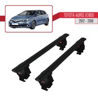 Compatible avec Toyota Auris - Corolla (E180) 2012-2018 Barres de Toit ACE-4 Railing Porte-Bagages de voiture - Noir