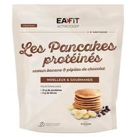 EAFIT Pancakes Protéinés - Banane & Pépites de Chocolat -  15g Protéines, 3g BCAA pour 3 Pancakes  - Sachet 400g