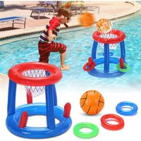 Jouets Gonflables pour Piscine et Basket-Ball - Jeu de Lancer de Bouée de Natation pour l'été pour Enfants et Adultes43*50*57cm