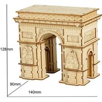 Maquette en bois - ROBOTIME - Arc de Triomphe - 118 pièces - A monter soi-même - Multicolore
