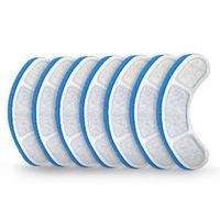 8PCS Filtre pour Fontaine à Chat Remplacement Filtre Blanc Bleu Elément Filtre Distributeur d'Eau pour Chat Filtres abilityshop