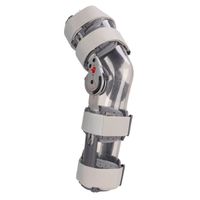 Zerodis Orthèse de genou post-op Orthèse post-op orthèse articulée cadre en alliage d'aluminium réglable stabilisateur