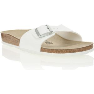 MULE Mules Madrid Femme - BIRKENSTOCK - Blanc - Birko-Flor - EVA - Boucle en métal