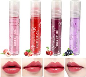GLOSS Brillants À Lèvres Aux Fruits, Fruity Roll On Lip Gloss, Huile À Lèvres Transparente Incolore, Repulpeur Hydratant Pour Lèvres