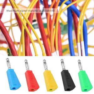 3 pieces set Test lead Banana 4mm Connector Plug Jack to Aligator clips Red Black Yellow 80cm 60V DC AERZETIX
