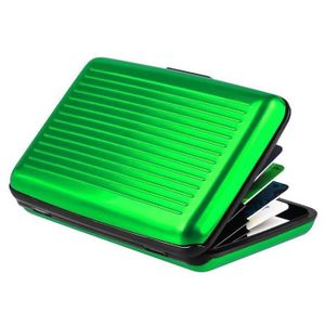 cartes bancaires ASTUCIEUX BOITIER-ETUI-PORTE CARTE GRIS EN ALUMINIUM