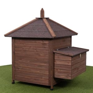 poulailler en aluminium avec cours et 1 pondoir cdiscount animalerie