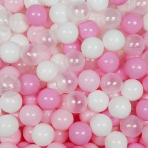 PISCINE À BALLES Mimii - Balles de piscine sèches 100 pièces - blanc, transparent, or, biege