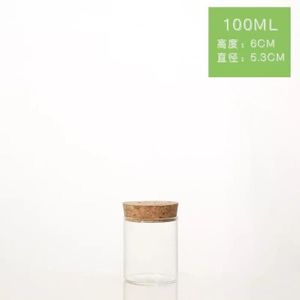 Tube à essai 100x12mm en verre borosilicate avec bouchon de liège
