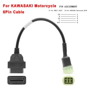 OUTIL DE DIAGNOSTIC Pour Kawasaki 6pin - Câble'extension de moto