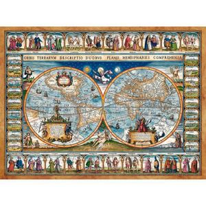 PUZZLE Puzzle Carte du monde 1639 - CASTORLAND - 2000 piè