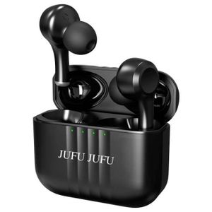 CASQUE - ÉCOUTEURS Écouteur sans Fil Bluetooth 5.2 JUFU ANC Réduction