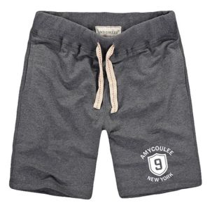 SHORT Short Homme de sport coton baggy Short uni Short d