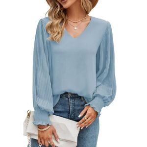 CHEMISIER - BLOUSE Odosalii Tunique Femme Grande Taille Col en V Mous