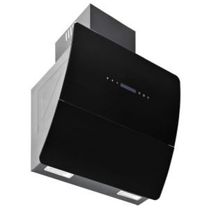 Triomph Ta350mvns Hotte Murale Inclinee 60 Cm En Metal Et Verre Noir Achat Vente Hotte Cdiscount