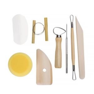 KIT SCULPTURE Kit d'outils d'argile polymère, avec poignées en b