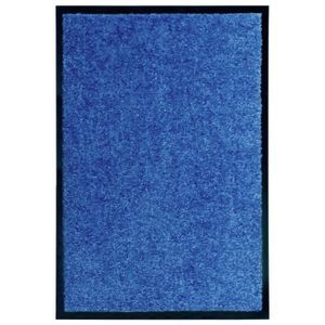 PAILLASSON Paillasson lavable Bleu 40x60 cm  254846